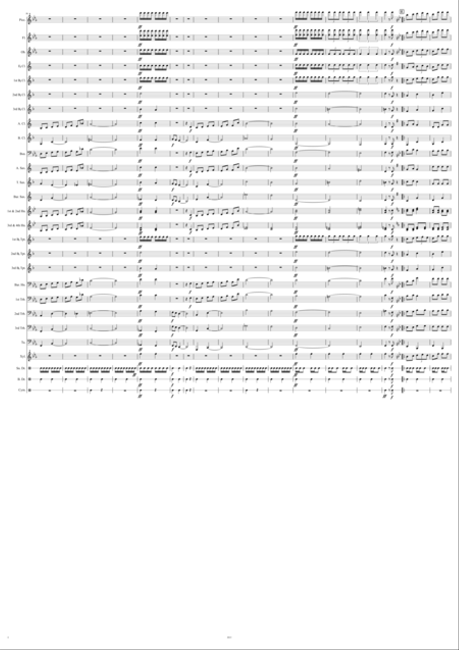 Camp Bowie March Camp Bowie March Concert Band scores gallery preview page 4