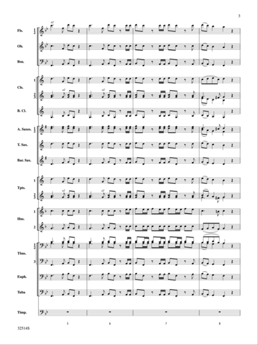 Hallelujah Chorus (From The Messiah) Concert Band scores gallery preview page 3