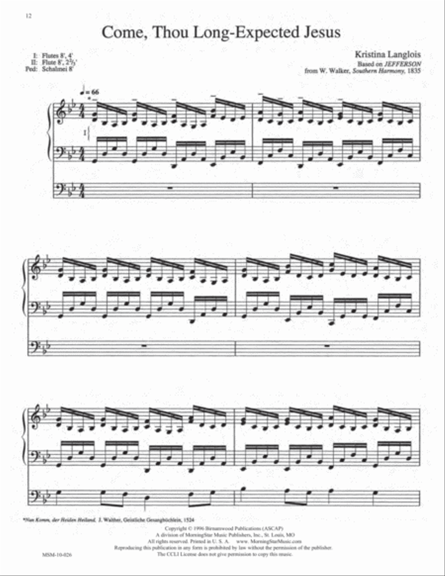Advent Postludes for Organ Organ Solo scores gallery preview page 6