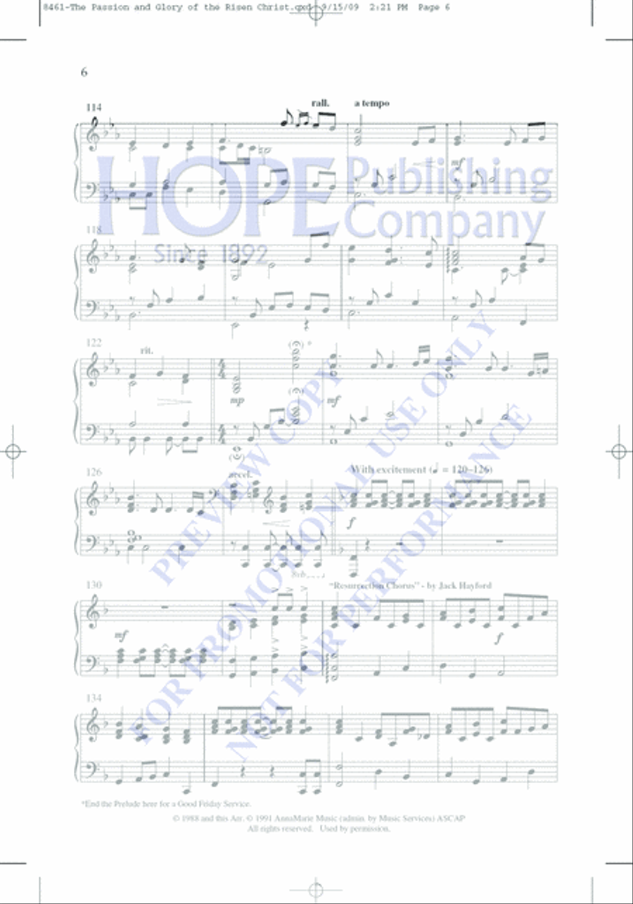 The Passion and Glory of the Risen Christ Choir scores gallery preview page 14