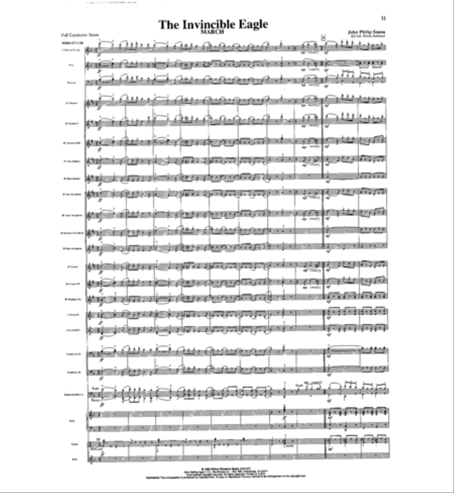 The Invincible Eagle Concert Band scores gallery preview page 2