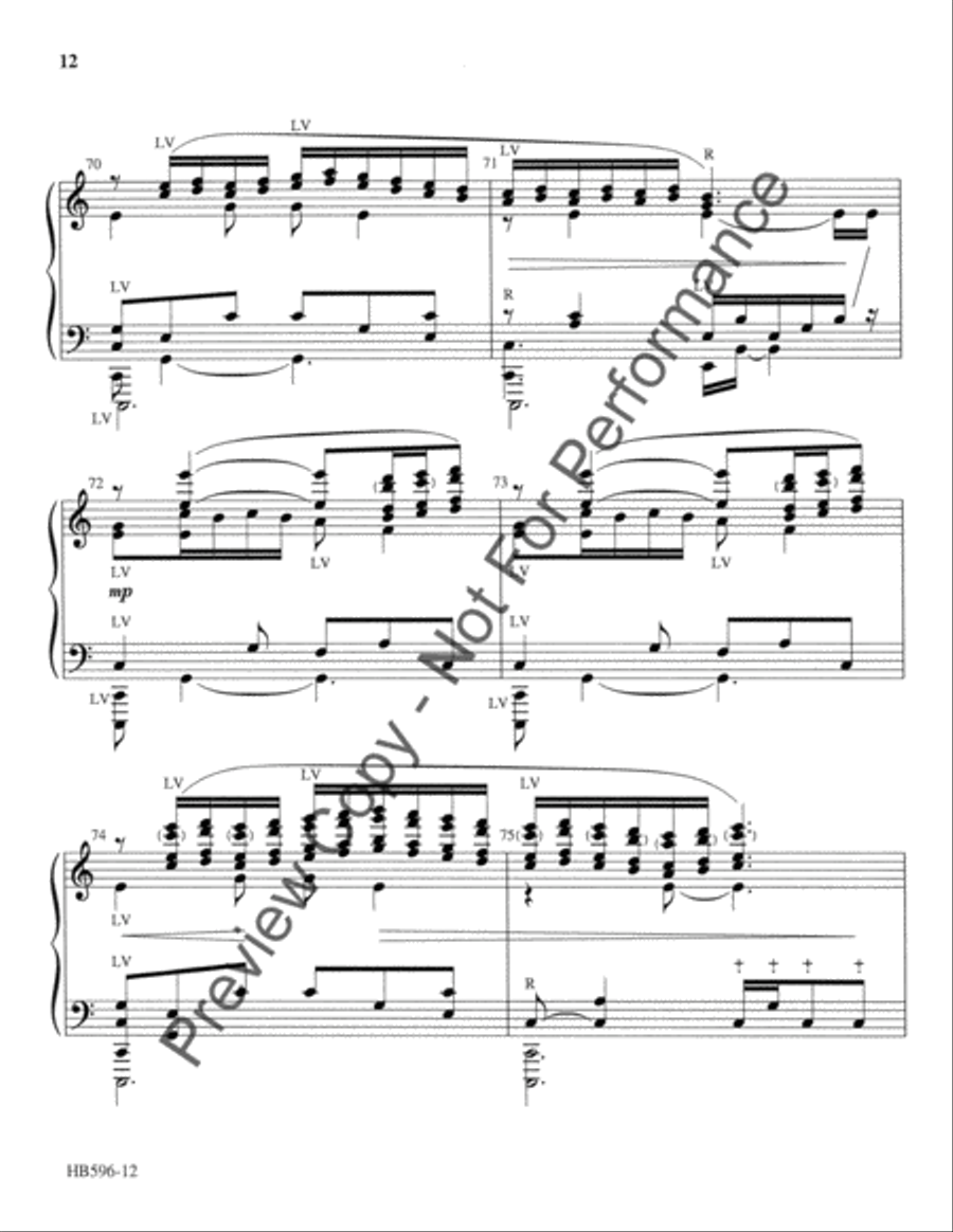 Flower Duet (Dome epais le jasmin (from Lakme) Handbell Choir scores gallery preview page 13