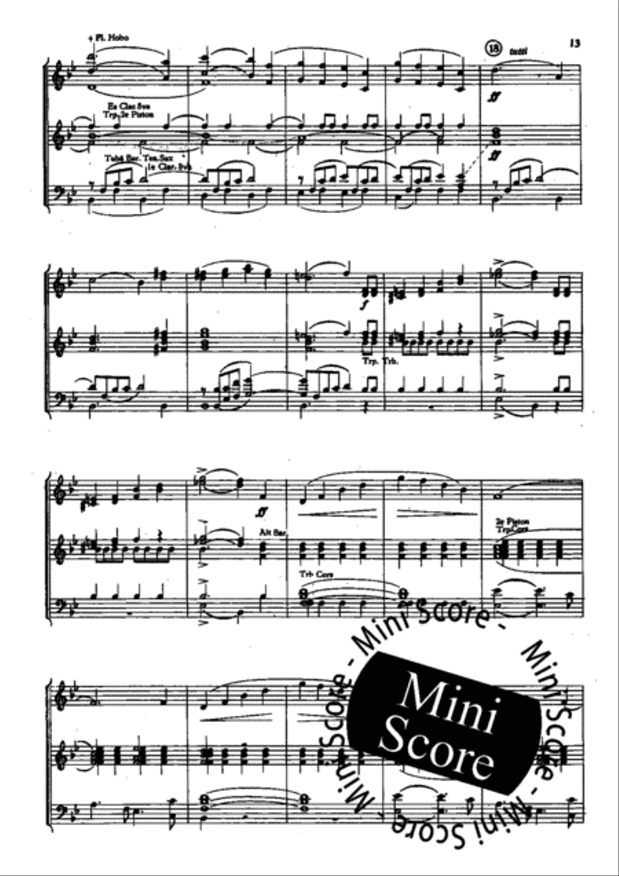 Heimkehr Aus Der Fremde Fanfare Band scores gallery preview page 15
