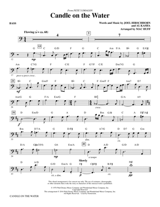 Candle on the Water (from Pete's Dragon) (arr. Mac Huff) - Bass