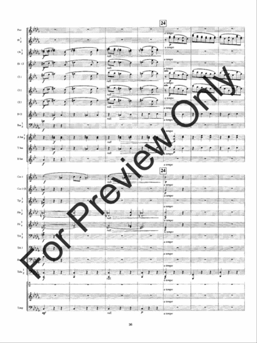 Symphony #3 Slavyanskaya Concert Band scores gallery preview page 39