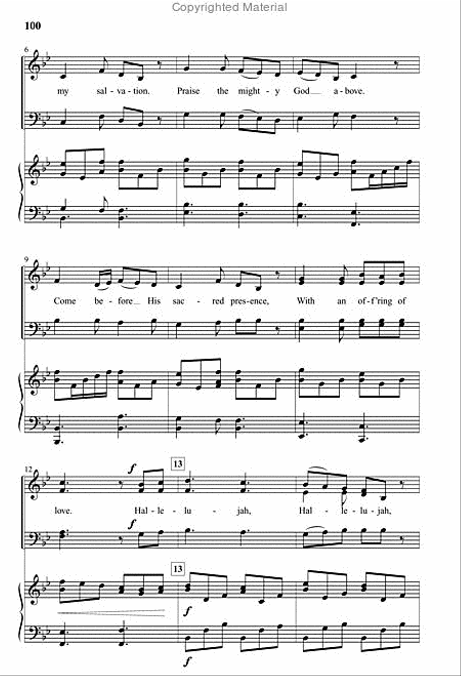 Rock of My Salvation 4-Part scores gallery preview page 3