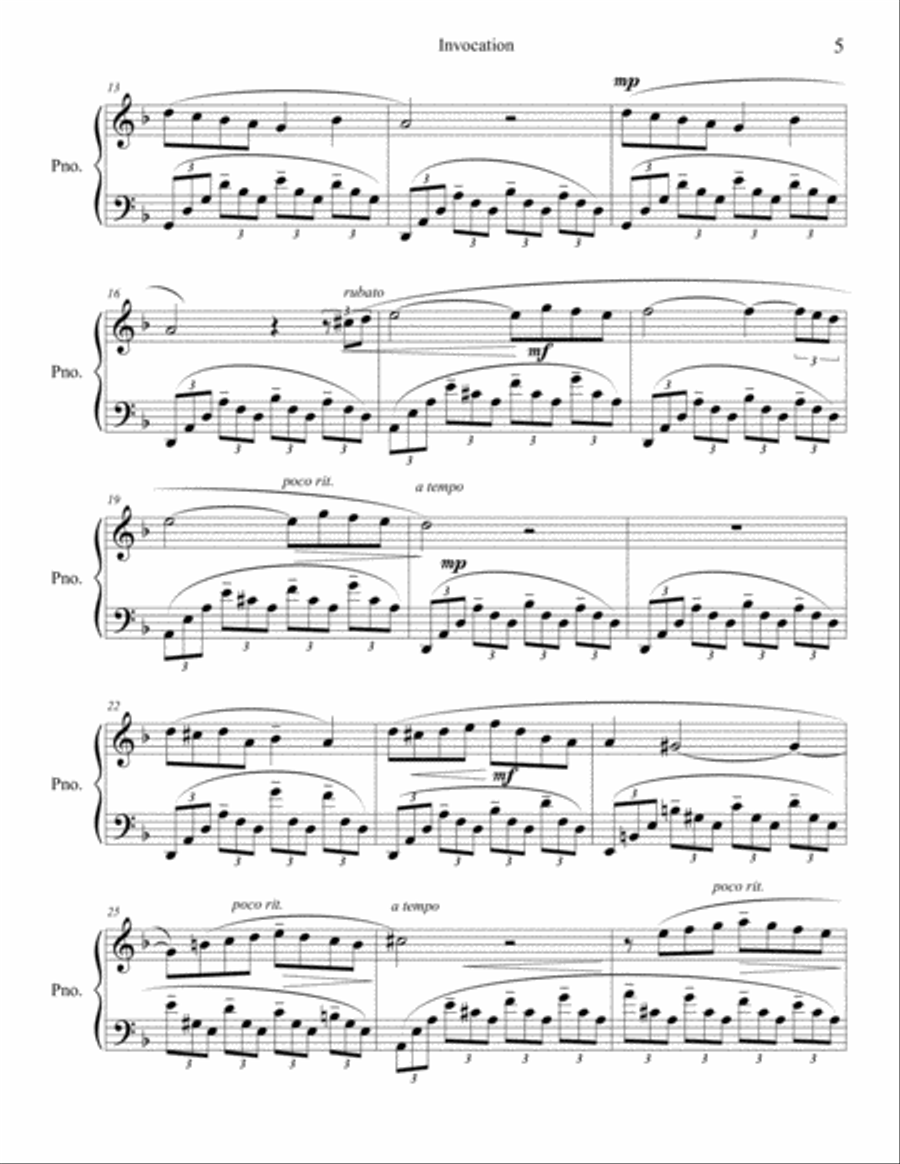 Invocation Piano Solo scores gallery preview page 2