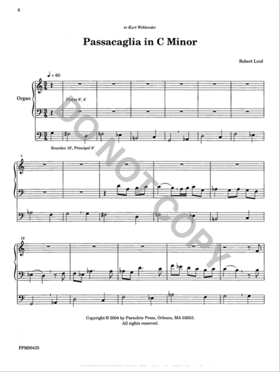 Gigue and Passacaglia Organ scores gallery preview page 7