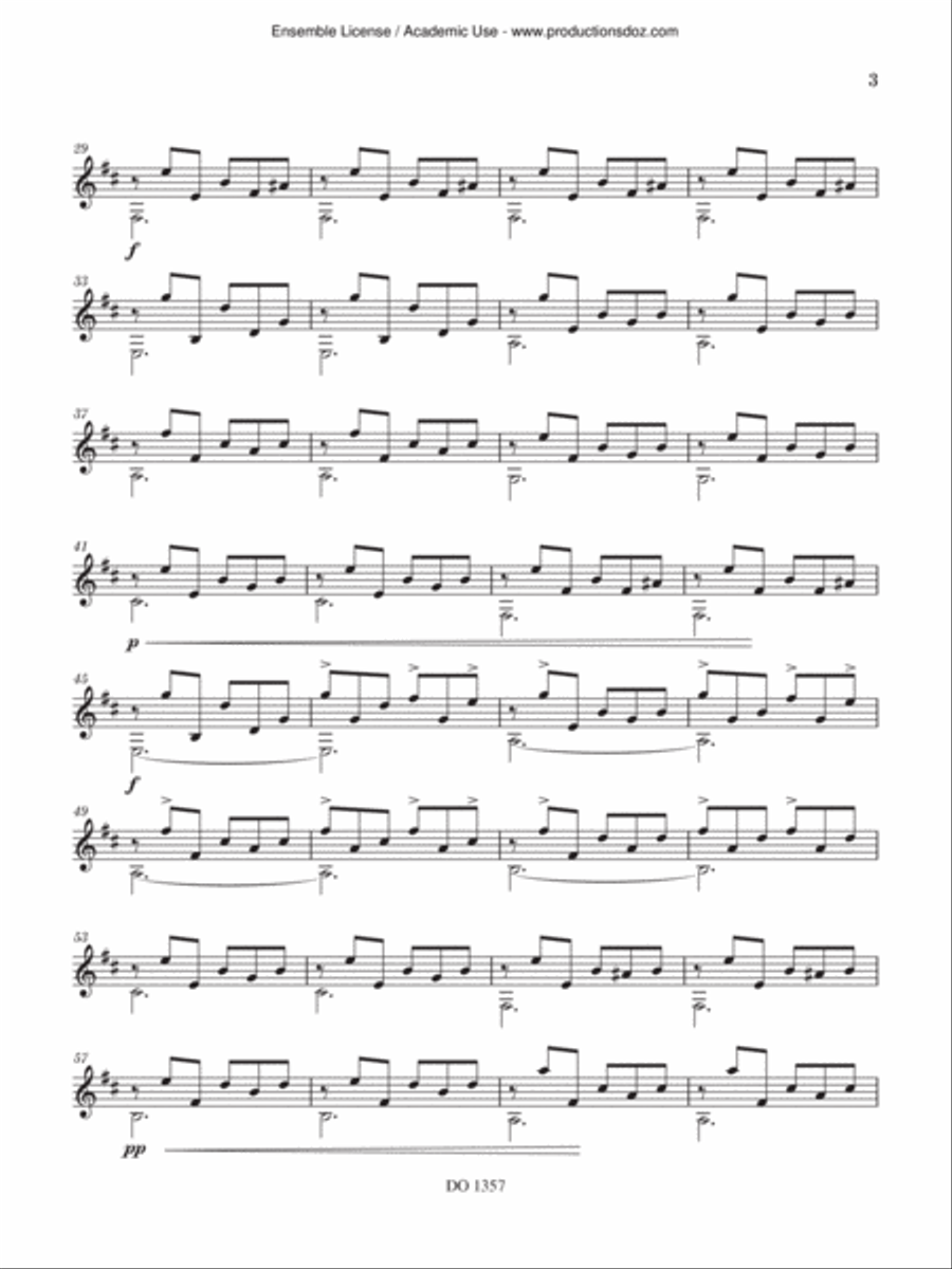 Sonata de Angostura Classical Guitar scores gallery preview page 3