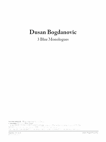 3 Blue monologues