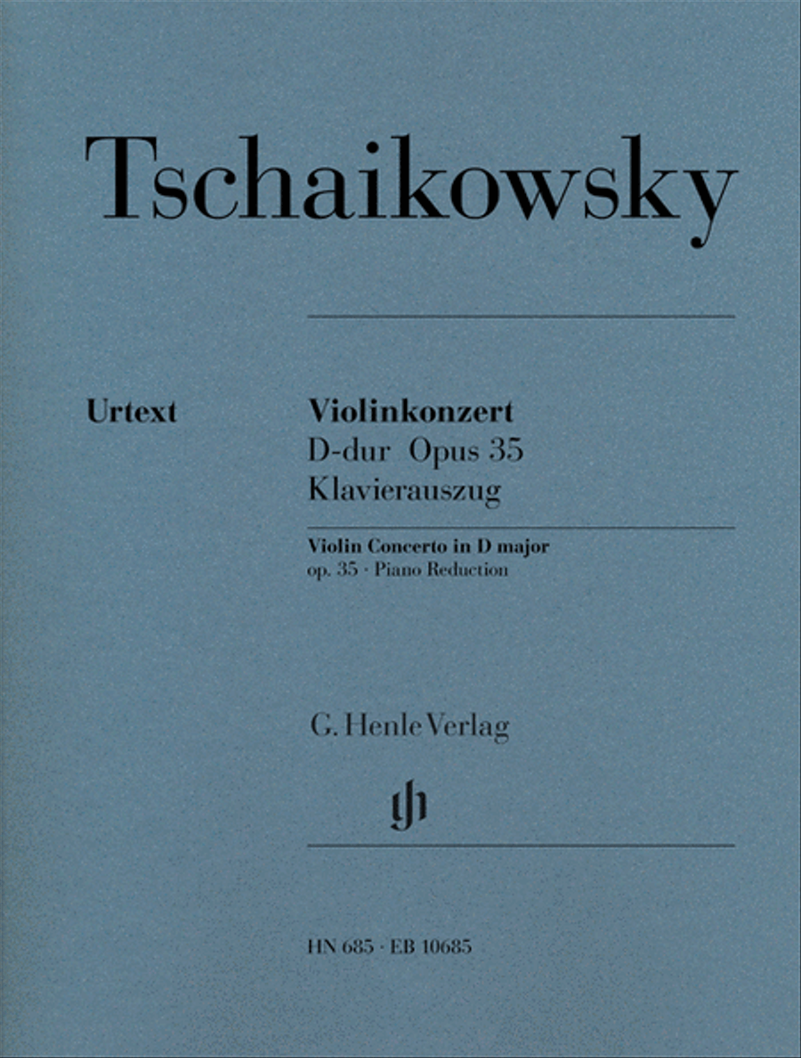 Book cover for Violin Concerto in D Major Op. 35