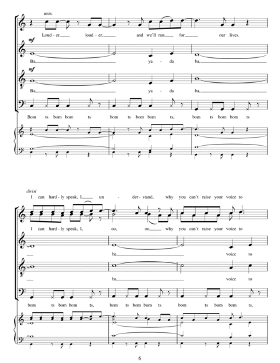 Run Run 4-Part scores gallery preview page 6
