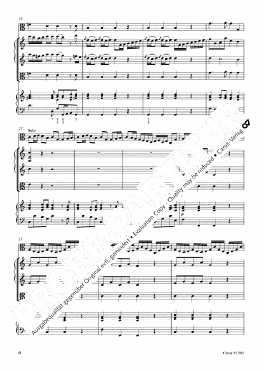Concerto in C major Violin scores gallery preview page 9