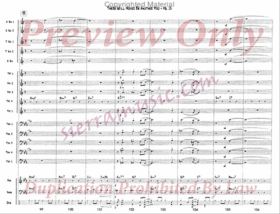There Will Never Be Another You Jazz Ensemble scores gallery preview page 14