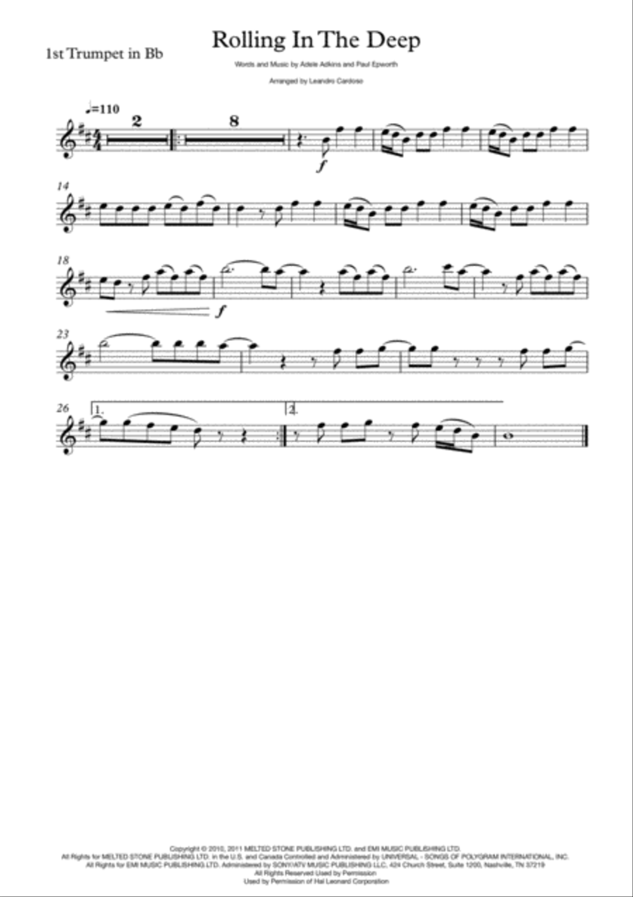 Rolling In The Deep Small Ensemble scores gallery preview page 6