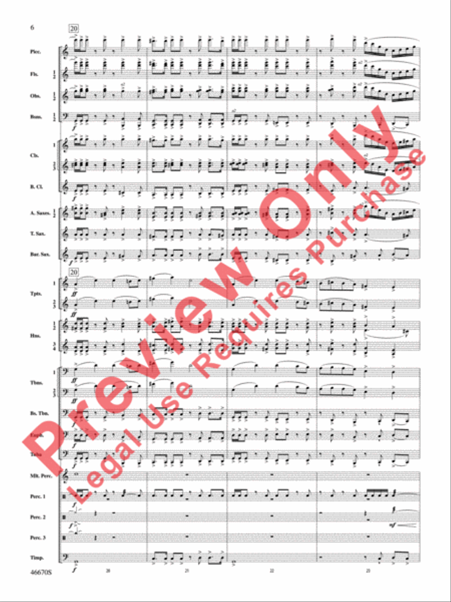 The Falls Concert Band scores gallery preview page 7