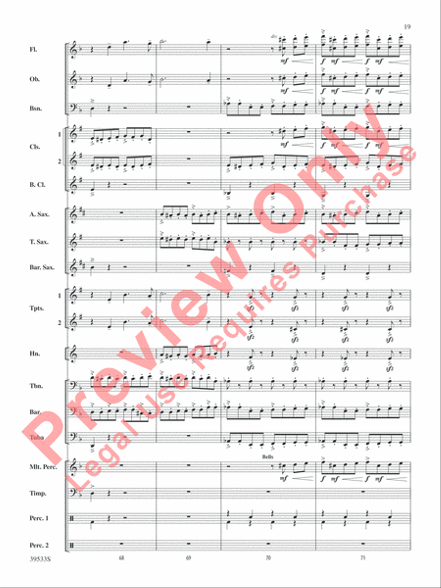 Dark Shadows (from the Original Motion Picture Soundtrack) Concert Band scores gallery preview page 20