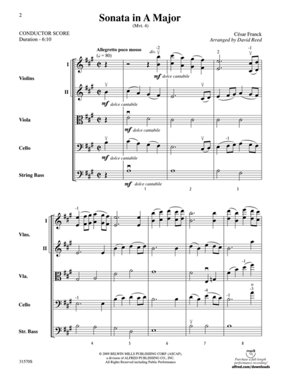 Sonata in A Major (Mvt. 4) (score only)