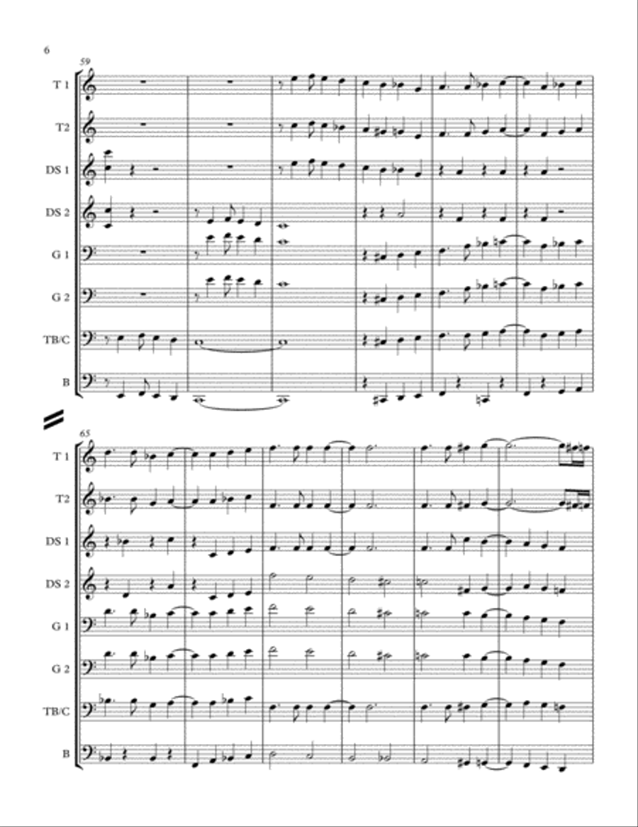 Zip-A-Dee-Doo-Dah Percussion Ensemble scores gallery preview page 6