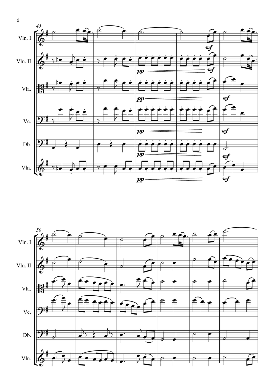 Amazing Grace String Orchestra scores gallery preview page 6