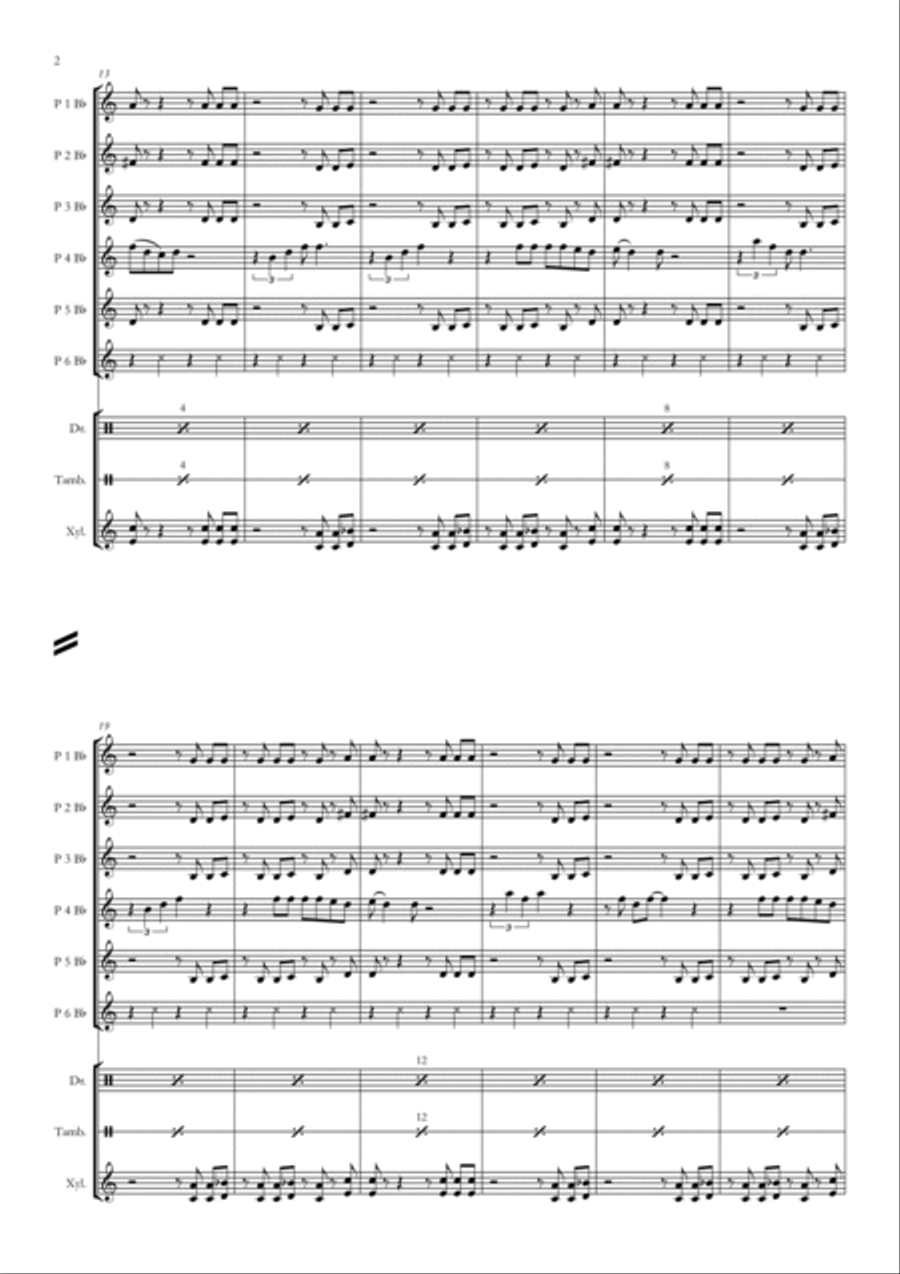 Highway To Hell Concert Band scores gallery preview page 2