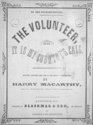 Book cover for The Volunteer, or, It is My Country's Call