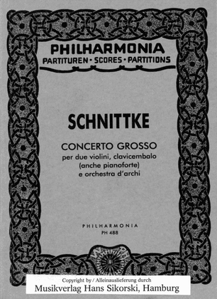 Book cover for Alfred Schnittke – Concerto Grosso