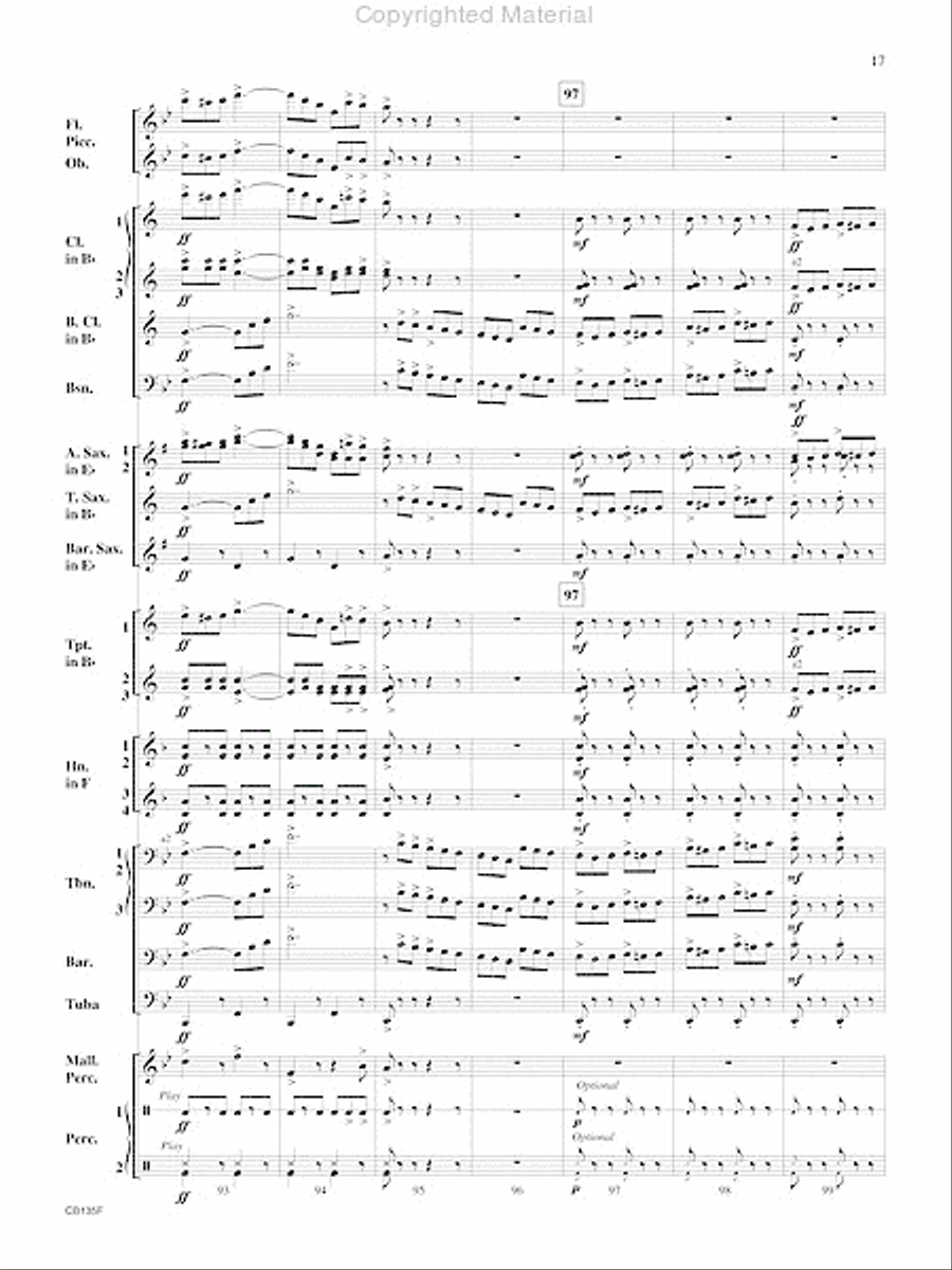 The President's March Concert Band scores gallery preview page 18