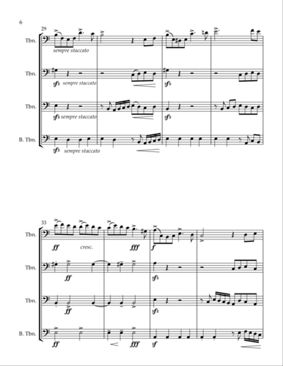 Why We Fall Brass Quartet scores gallery preview page 6