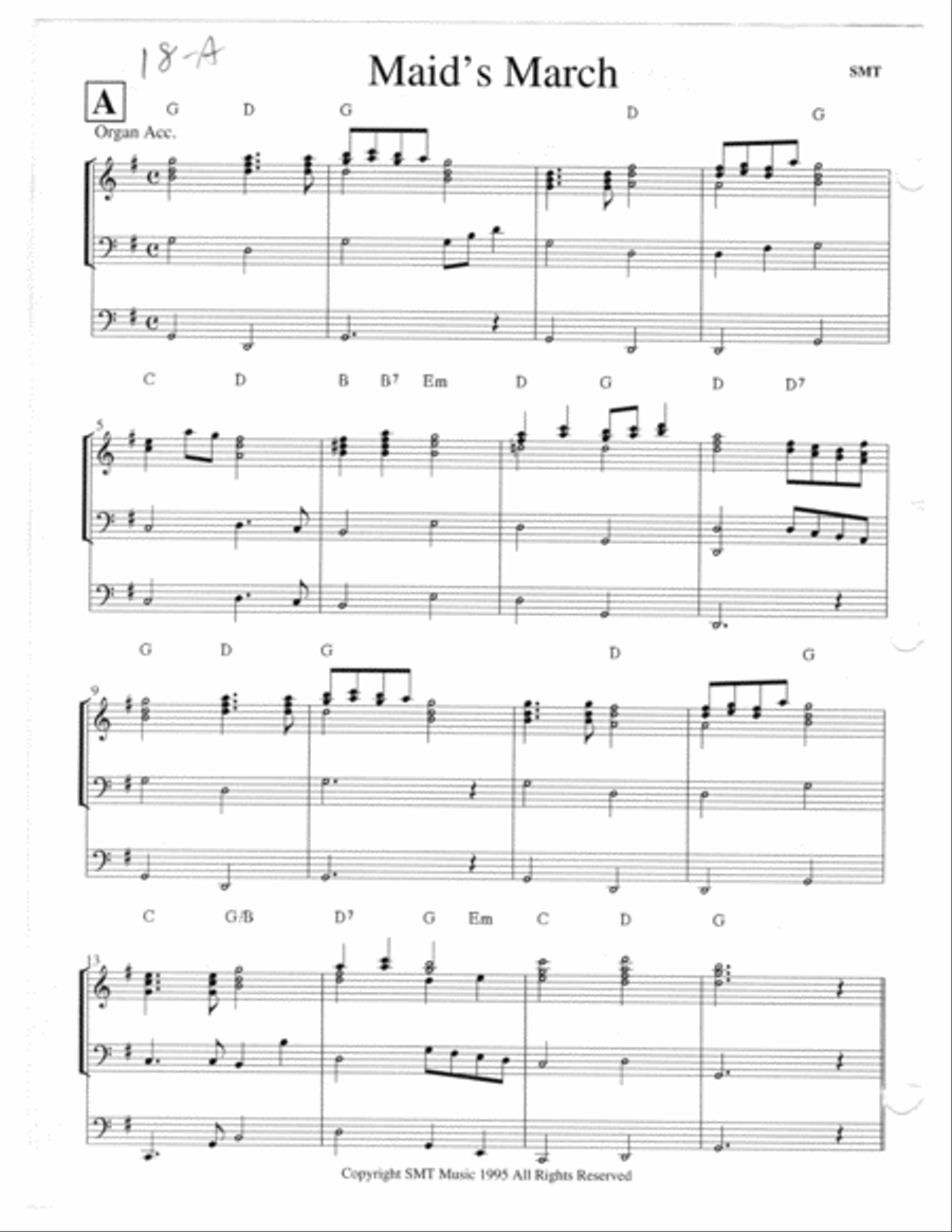 Maids March in the style of Purcell - with trumpet Obligado Brass Ensemble scores gallery preview page 5