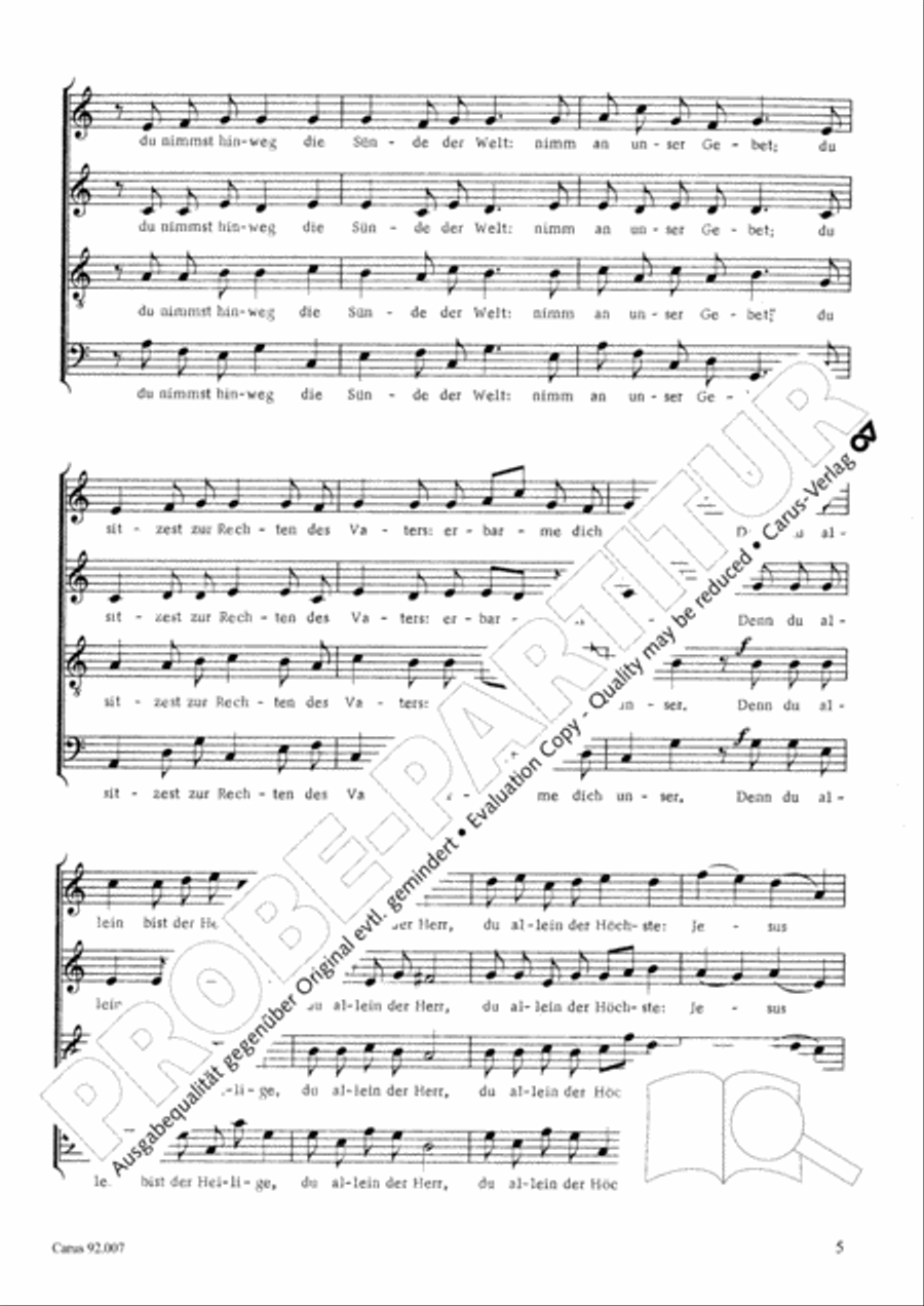 St. Bonifatius Messe 4-Part scores gallery preview page 6