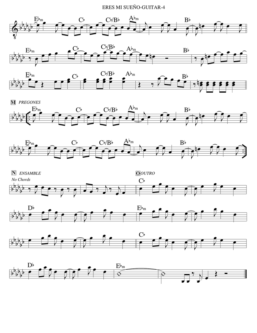 Eres Mi Sue Small Ensemble scores gallery preview page 4