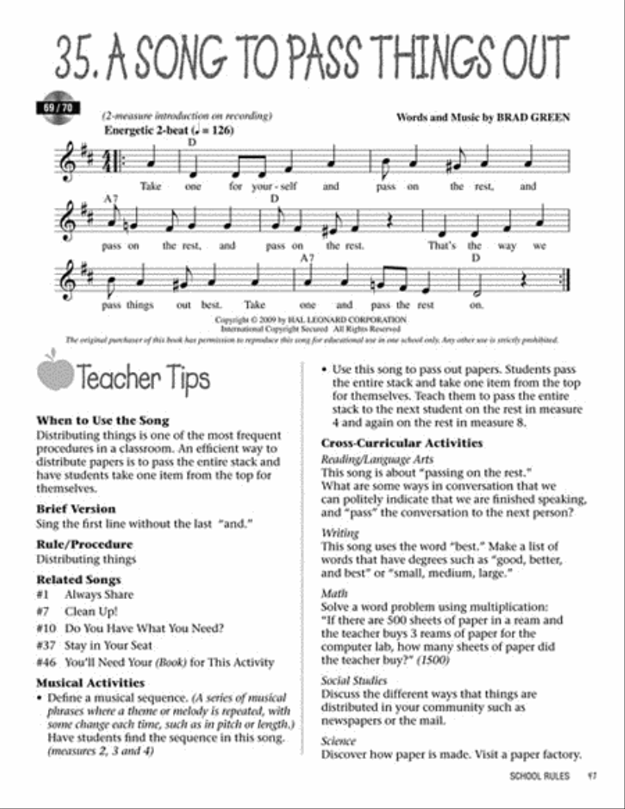 School Rules School Rules Choir scores gallery preview page 4