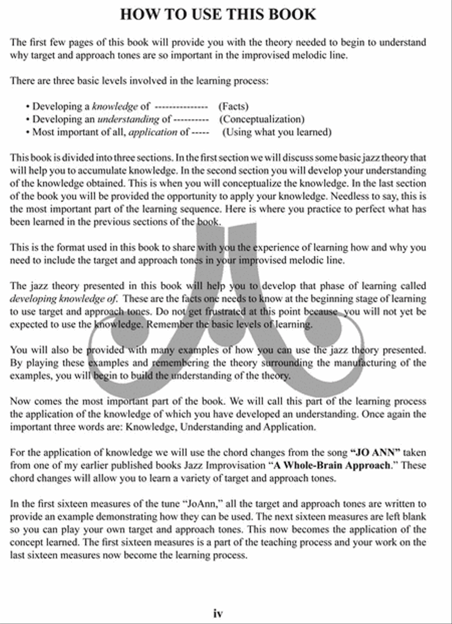 Target and Approach Tones Collection / Songbook scores gallery preview page 4