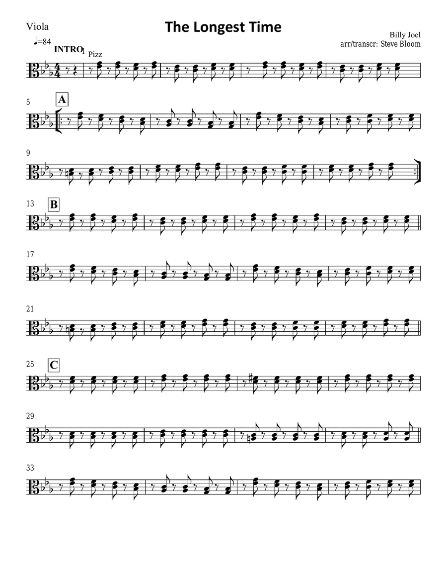 The Longest Time Small Ensemble scores gallery preview page 5