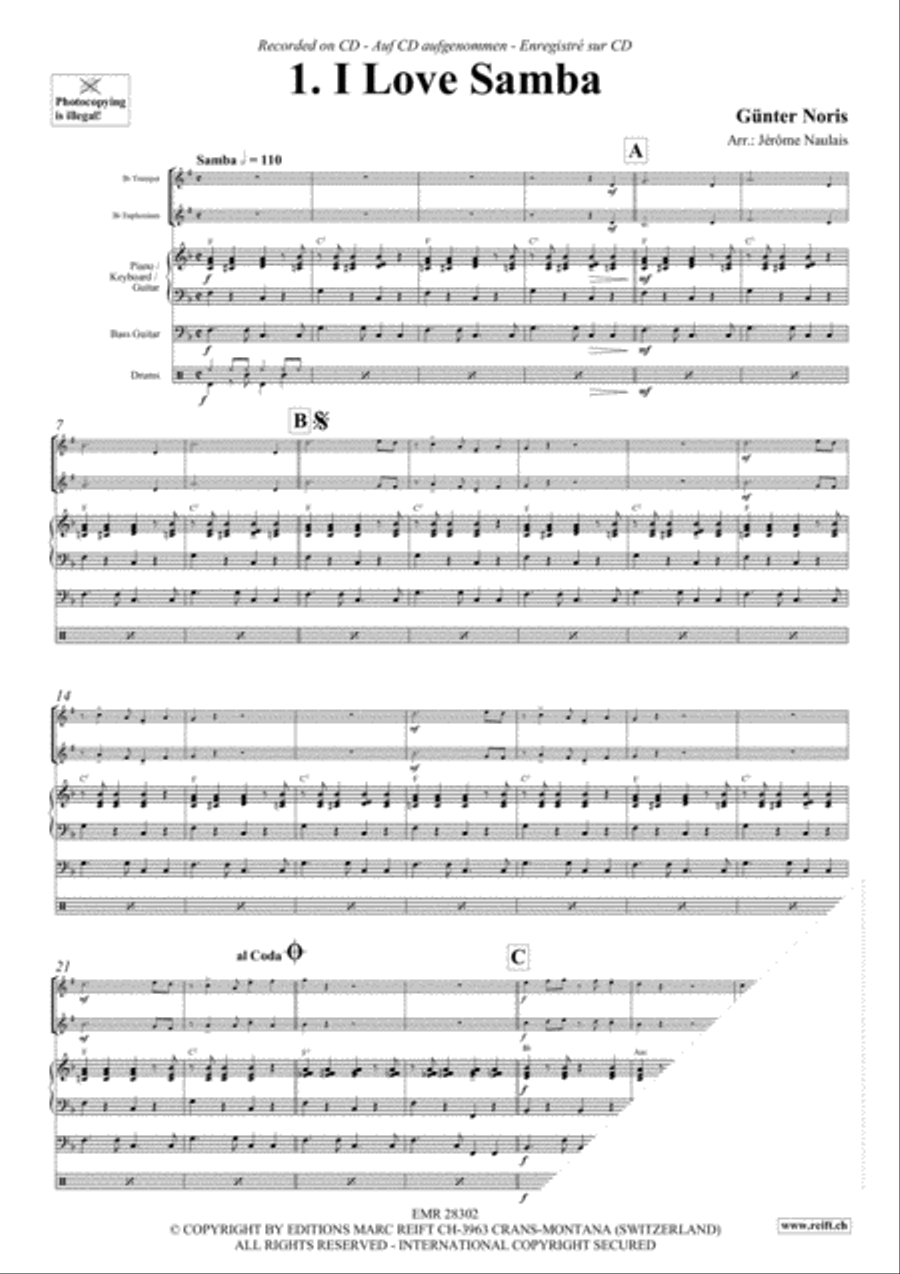 Let's Dance Volume 3 Brass Ensemble scores gallery preview page 3
