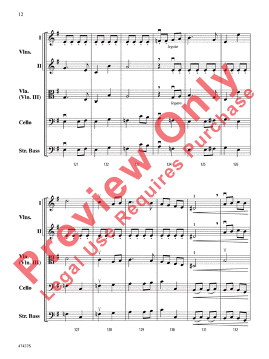 Dance of the Red Dragons String Orchestra scores gallery preview page 13