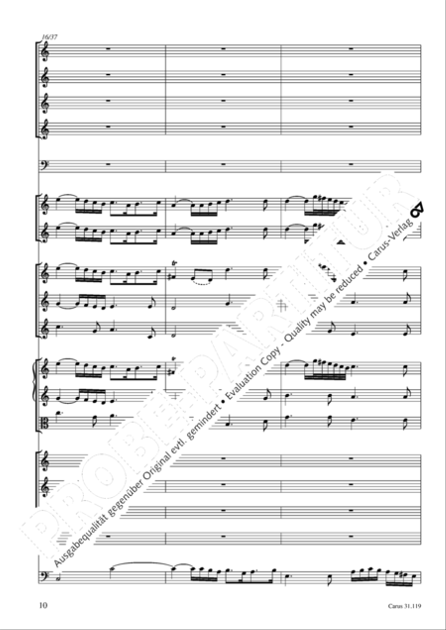 Praise the Lord, O Jerusalem (Preise, Jerusalem, den Herrn) 4-Part scores gallery preview page 11
