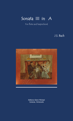 Book cover for Bach Flute Sonata 3 in A major