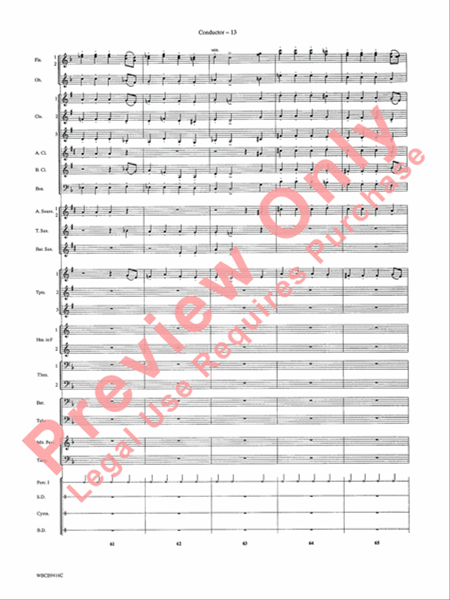 Strike Up the Band Concert Band scores gallery preview page 15
