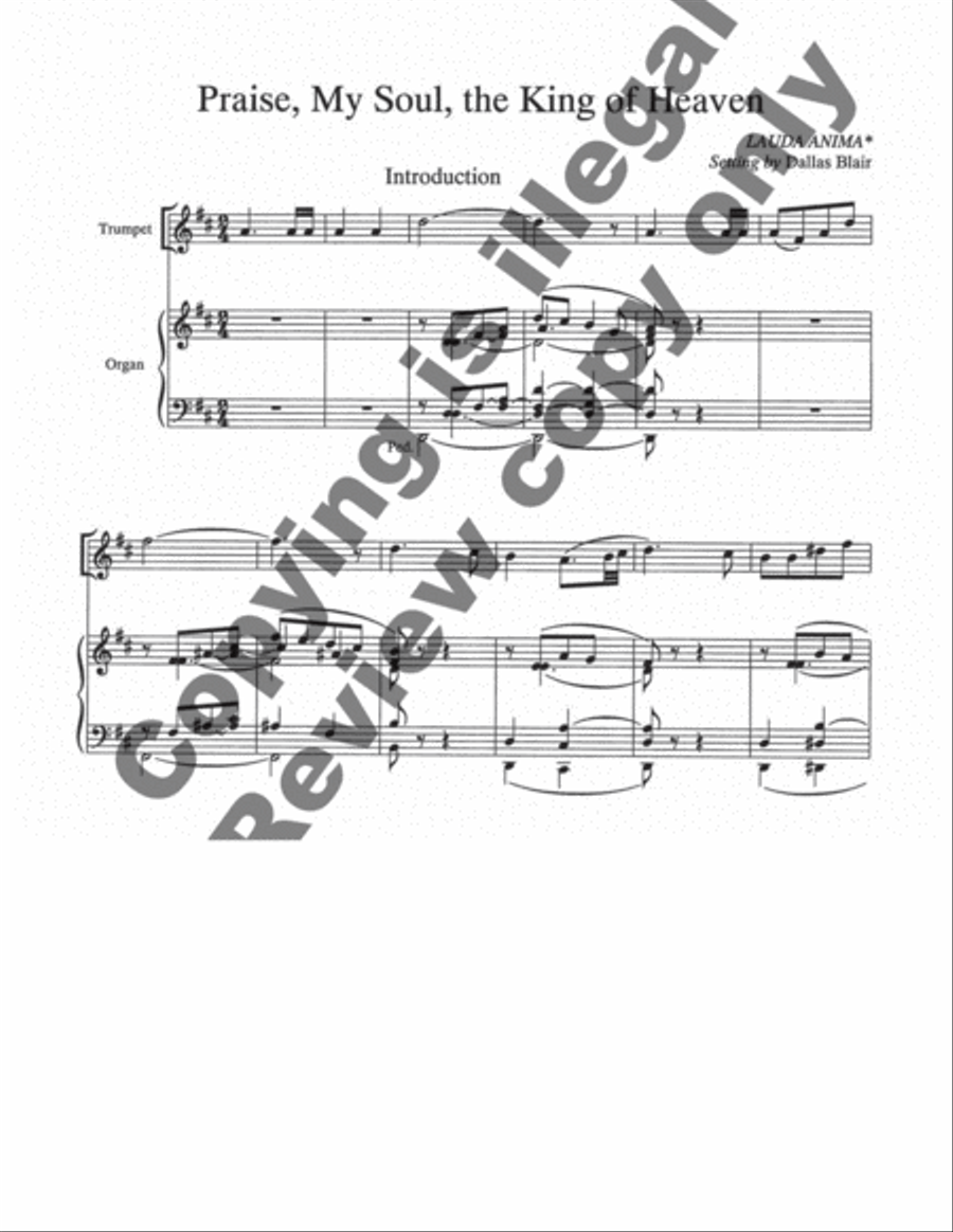 Hymn Introductions and Descants for Trumpet and Organ, Set 2 Trumpet scores gallery preview page 7