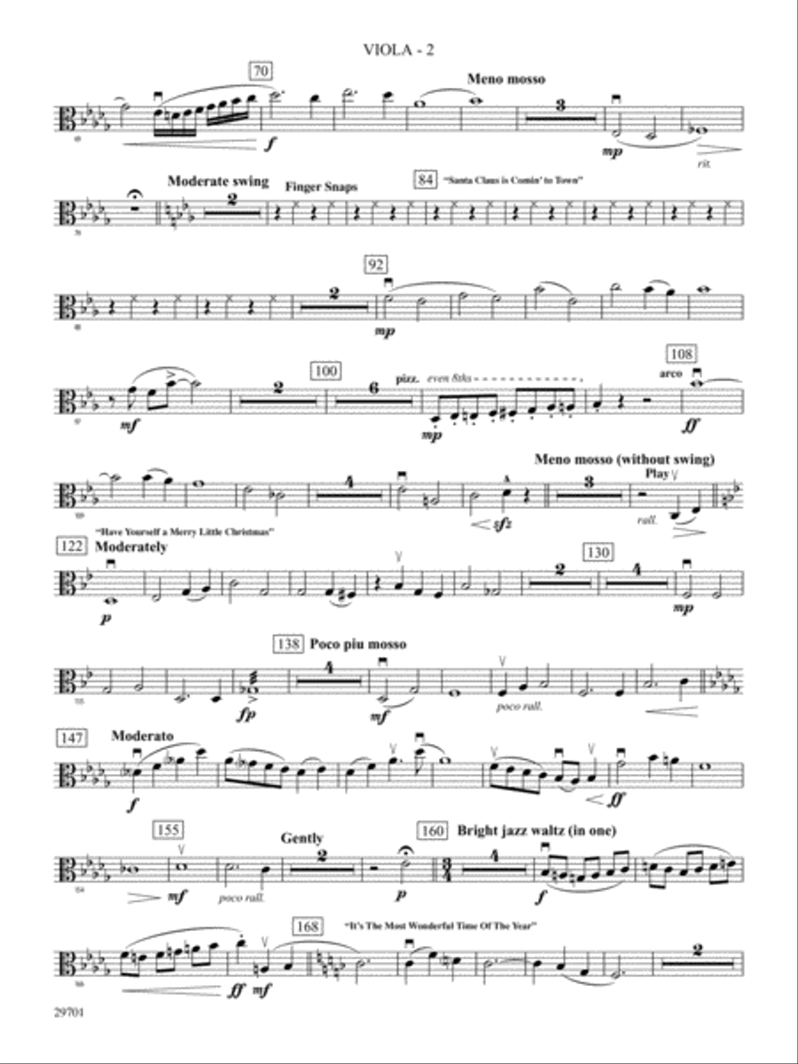 A Most Wonderful Christmas: Viola Full Orchestra scores gallery preview page 2