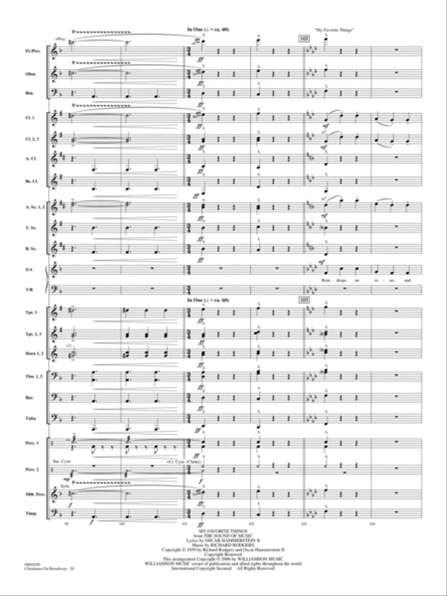Christmas on Broadway - Full Score Choir scores gallery preview page 20