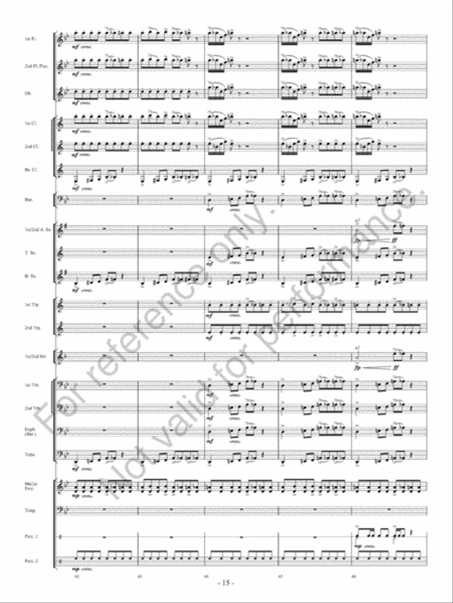 Of Heroes And Demons Concert Band scores gallery preview page 16