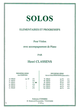 Solo elementaire et progressif No. 3 Op. 69 No. 3