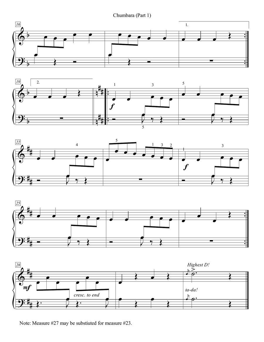 Chumbara (1P/6H) Chumbara (1P/6H) Piano Trio scores gallery preview page 3