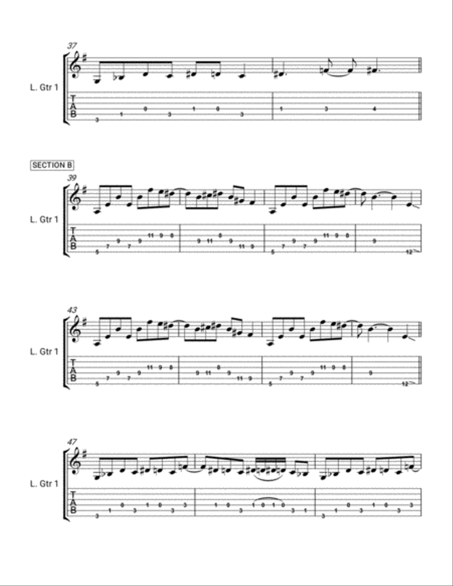 Cassiopeia Electric Guitar scores gallery preview page 5