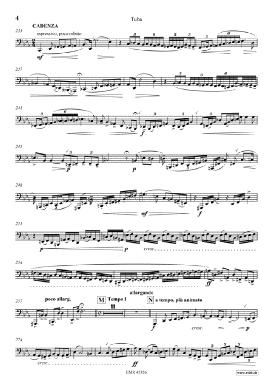 Konzert No. 1 c-moll Konzert No. 1 c-moll Tuba scores gallery preview page 5