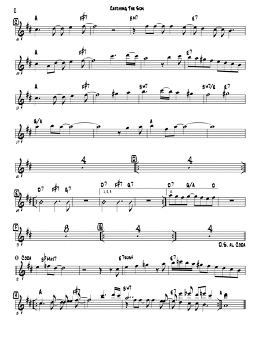 Catching The Sun Jazz Ensemble scores gallery preview page 2