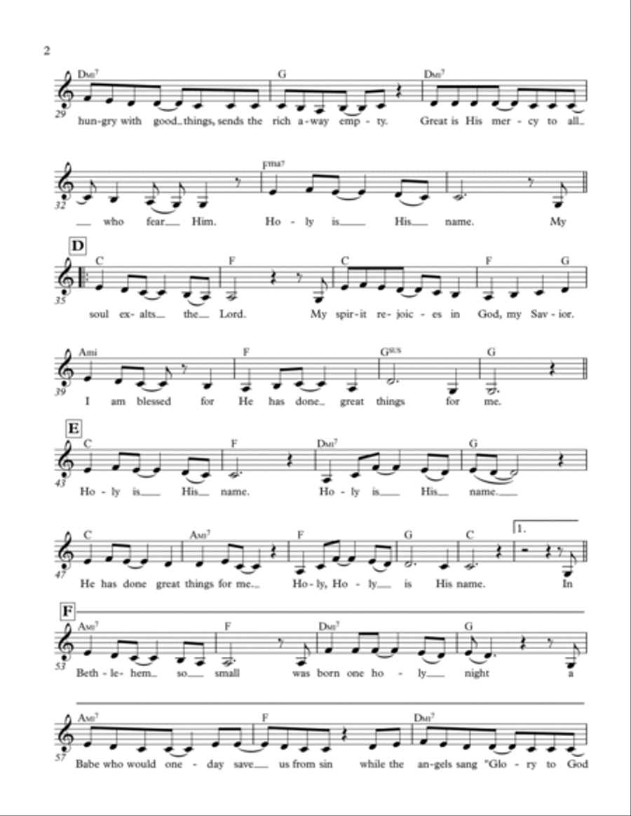 Mary's Song, My Song Mary's Song, My Song Piano Solo scores gallery preview page 2